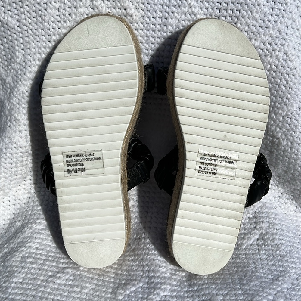 TORRID Double Band Espadrille Platform Slide size 11WW - Picture 6 of 7